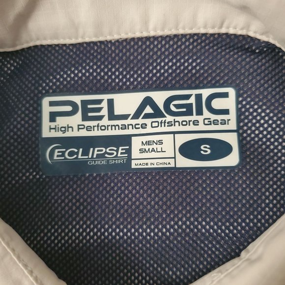 Pelagic Men's High Performance Offshore Gear Short Sleeve Eclipse Guide Shirt Sm - Picture 6 of 13